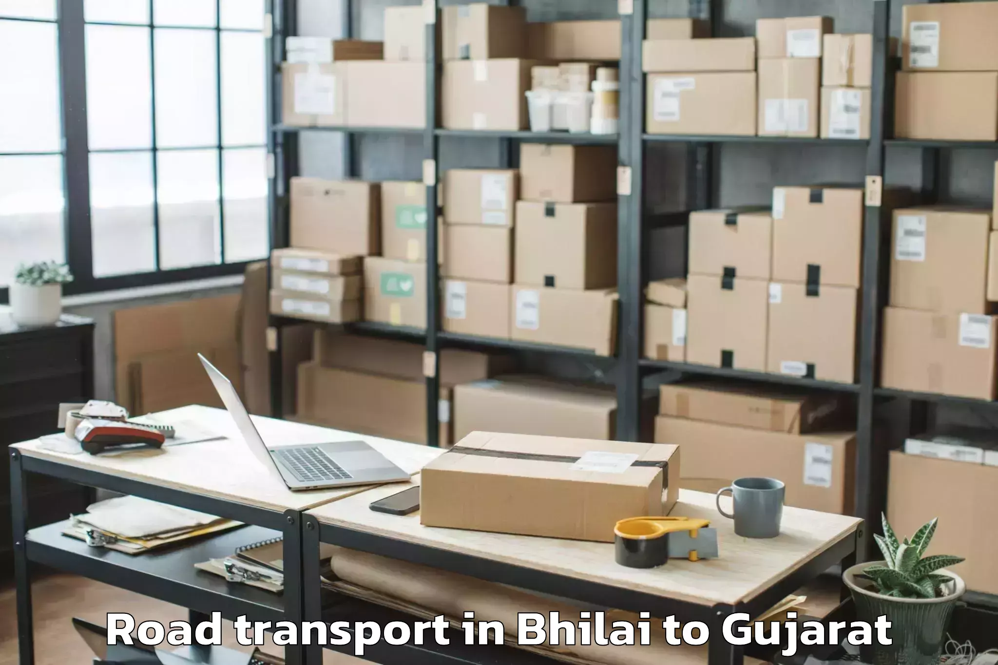 Top Bhilai to Madhavpur Road Transport Available